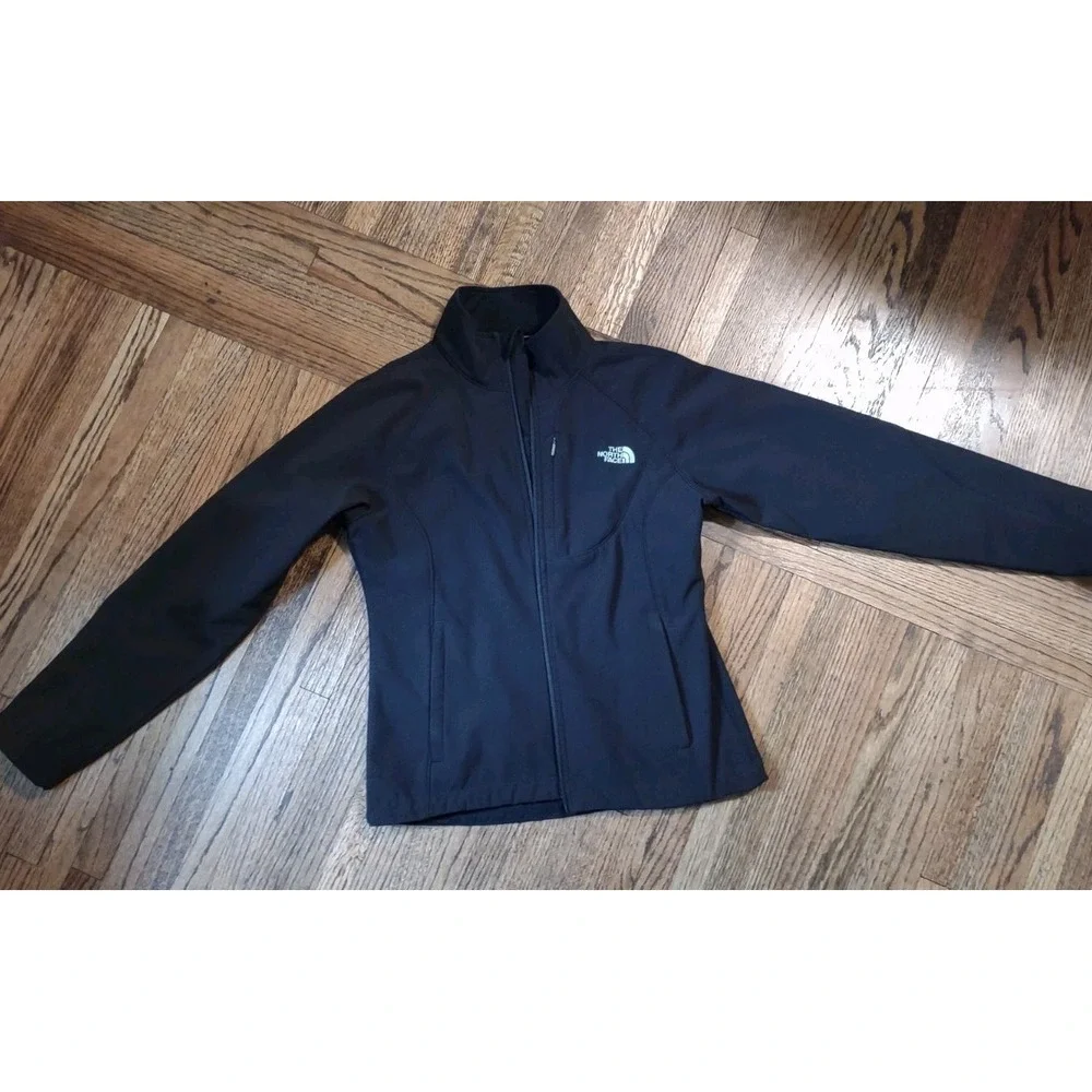 The North Face Apex Bionic Jacket Womens Small Black Softshell Fleece Lined AMVY
